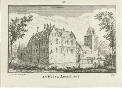 Gezicht op Kasteel Lockhorst, 1617