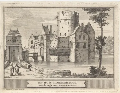Gezicht op kasteel Loenersloot