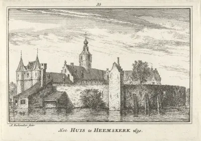 Gezicht op Kasteel Marquette, 1630