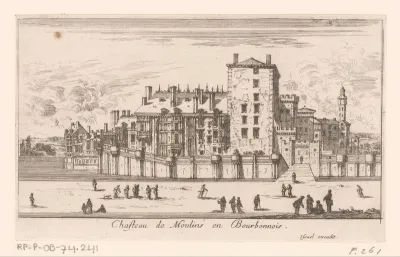 Gezicht op kasteel Moulins