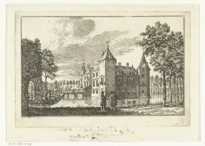 Gezicht op Kasteel Nederhorst in Nederhorst den Berg