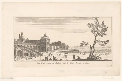 Gezicht op kasteel Neuf de Saint-Germain-en-Laye
