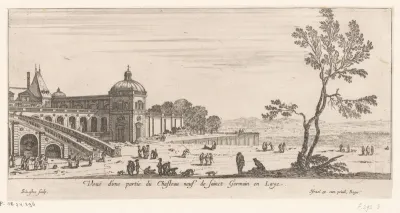 Gezicht op kasteel Neuf de Saint-Germain-en-Laye