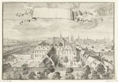 Gezicht op kasteel Nieuwen Biesen