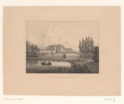 Gezicht op kasteel Ostin