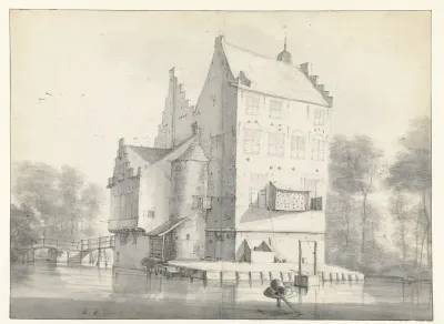 Gezicht op kasteel Oudaan