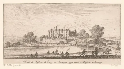 Gezicht op kasteel Pacy
