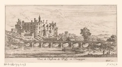 Gezicht op kasteel Passy