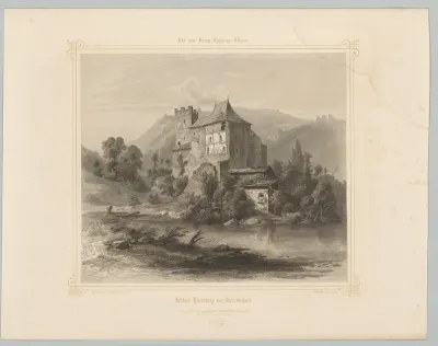 Gezicht op kasteel Petersberg