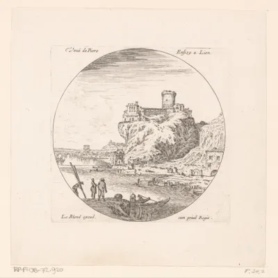 Gezicht op kasteel Pierre Scize