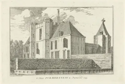 Gezicht op kasteel Purmerstein
