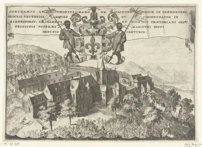 Gezicht op kasteel Ramersdorf