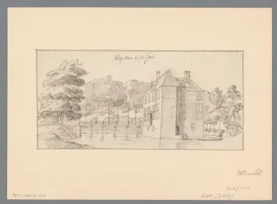 Gezicht op kasteel Rijnestein bij Jutphaas