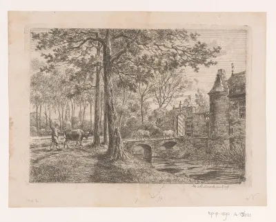 Gezicht op Kasteel Sterckshof in Deurne bij Antwerpen