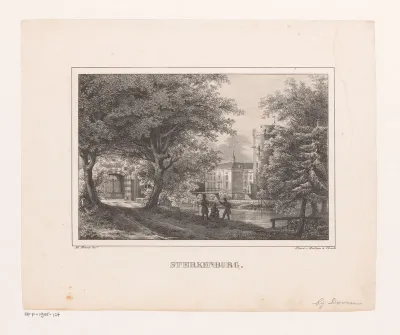 Gezicht op kasteel Sterkenburg