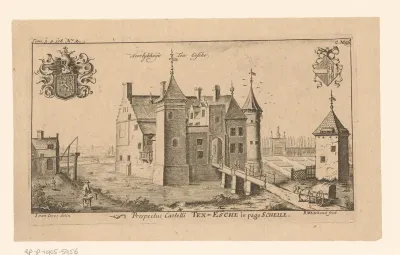 Gezicht op Kasteel Ten Essche te Schelle