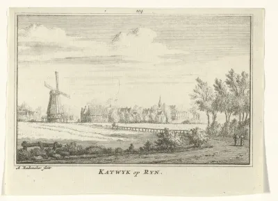 Gezicht op Katwijk aan den Rijn