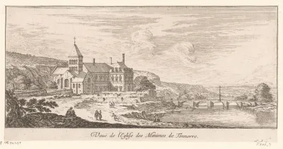 Gezicht op kerk in Tonnerre