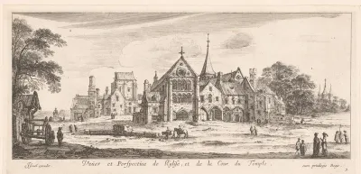 Gezicht op klooster in Parijs