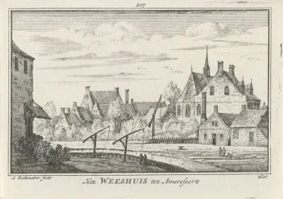 Gezicht op klooster Mariënhof te Amersfoort, 1620