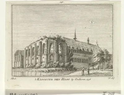 Gezicht op klooster ten Hage, Eindhoven