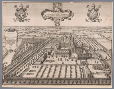 Gezicht op klooster van Tongerlo