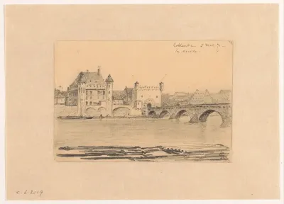Gezicht op Koblenz aan de Mozel