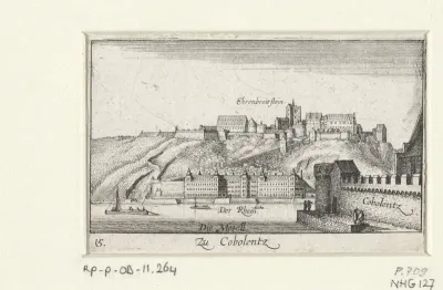 Gezicht op Koblenz