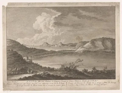 Gezicht op Lago d'Averno