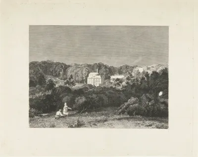 Gezicht op landgoed en kasteel Rosendael