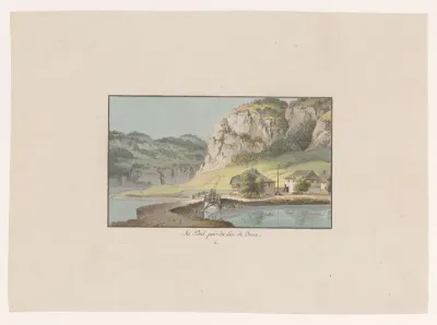 Gezicht op Le Pont bij het Lac de Joux