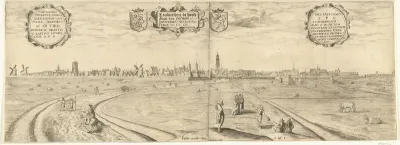Gezicht op Leeuwarden vanuit het Zuiden, 1602