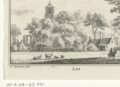 Gezicht op Lisse, 1630