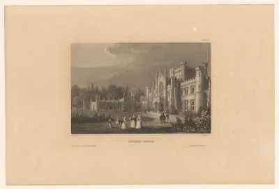 Gezicht op Lowther Castle