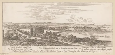 Gezicht op Lyon vanuit het huis van mijnheer Pion