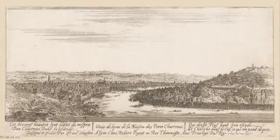 Gezicht op Lyon vanuit het kartuizerklooster