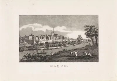Gezicht op Mâcon