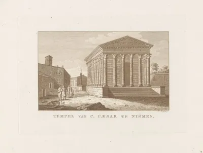 Gezicht op Maison Carrée