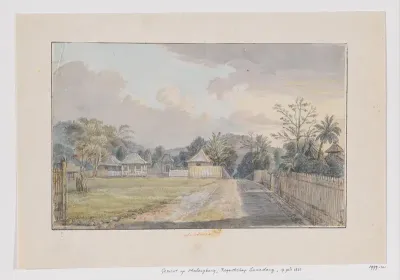 Gezicht op Malangbong, regentschap Sumedang, Priangan, West-Java