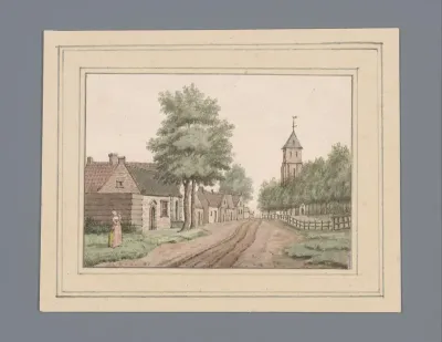 Gezicht op Meliskerke te Zeeland