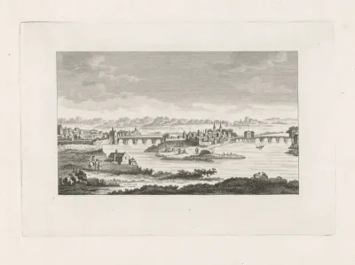 Gezicht op Melun