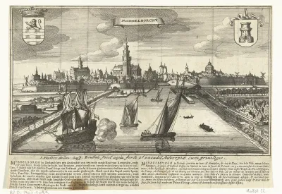 Gezicht op Middelburg