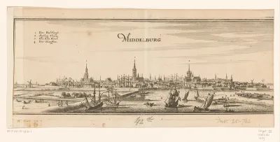 Gezicht op Middelburg