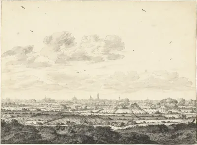 Gezicht op Middelburg