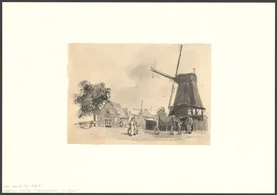 Gezicht op molen De Jager