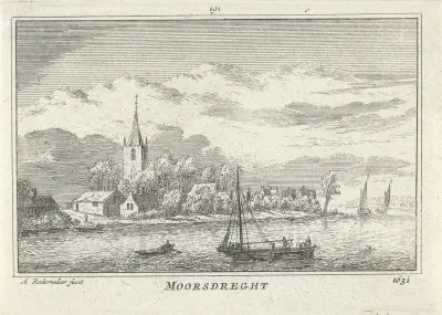 Gezicht op Moordrecht, 1631