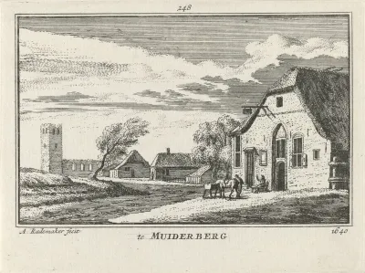 Gezicht op Muiderberg, 1640