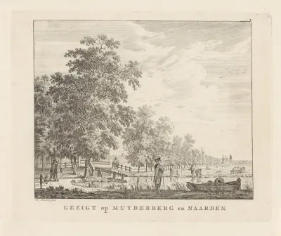 Gezicht op Muiderberg en Naarden