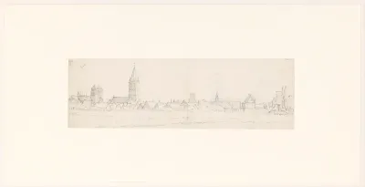 Gezicht op Münster vanuit het zuidoosten