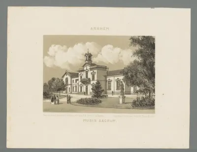 Gezicht op Musis Sacrum te Arnhem